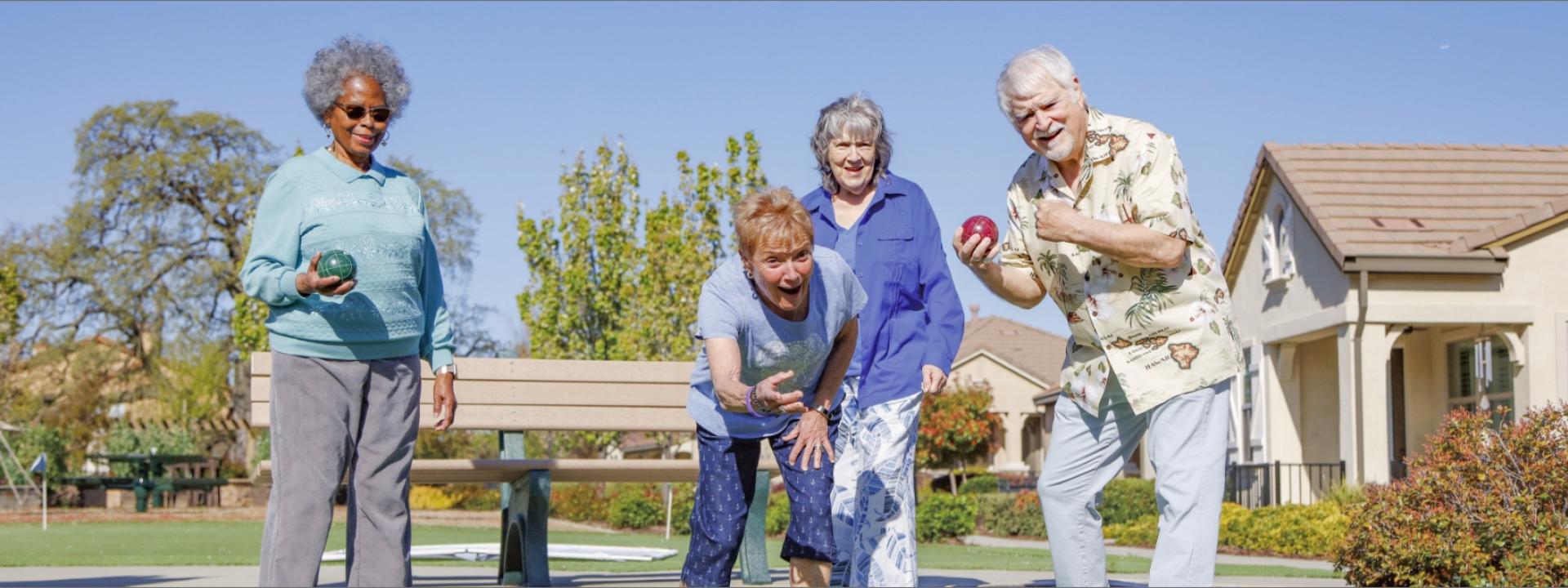 Bocce Ball at Eskaton Village Roseville