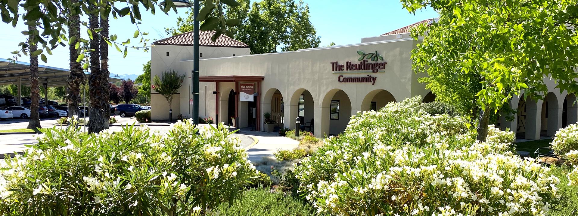 Located in Danville, CA, The Reutlinger is a premiere senior living community offering varying levels of living options - front exterior