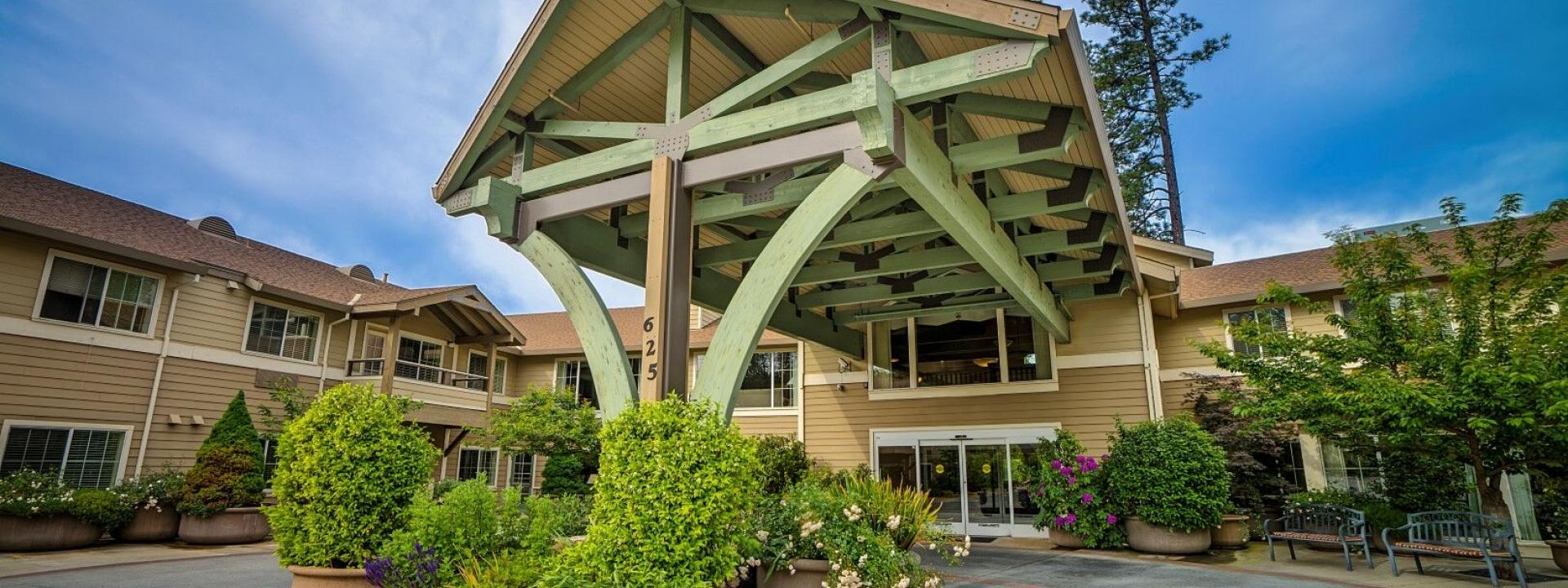 Eskaton Village Grass Valley front entrance and exterior