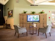 Lobby and TV area