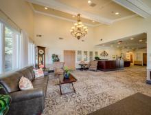 Front lobby area with couches and tables