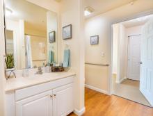 Eskaton Lodge Granite Bay apartment bathroom vanity