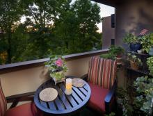 Apartment patio