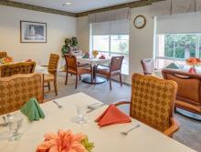 Dining room in assisted living 