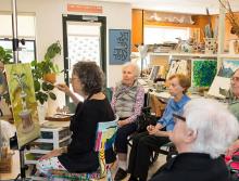 The Reutlinger Community's art class