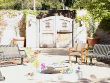 The Reutlinger Community's courtyard