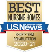 Best Nursing Home for 2020-21 by U.S. News & World Report - Short-Term Rehabilitation