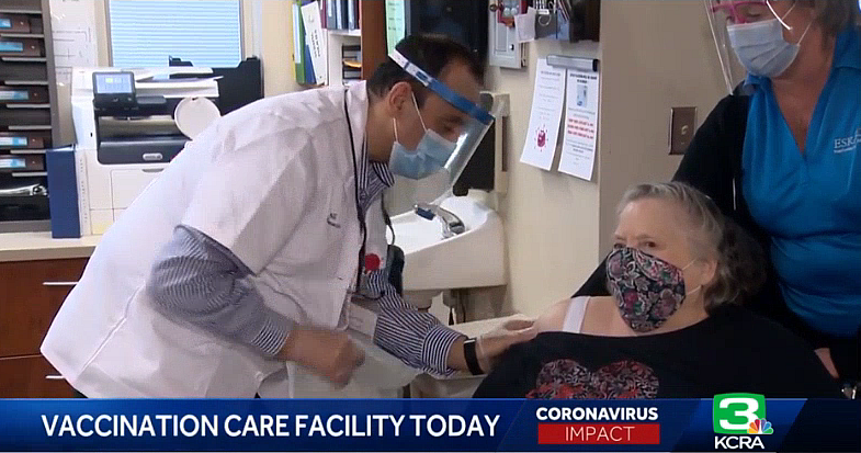 Eskaton Care Centers receive COVID Vaccination