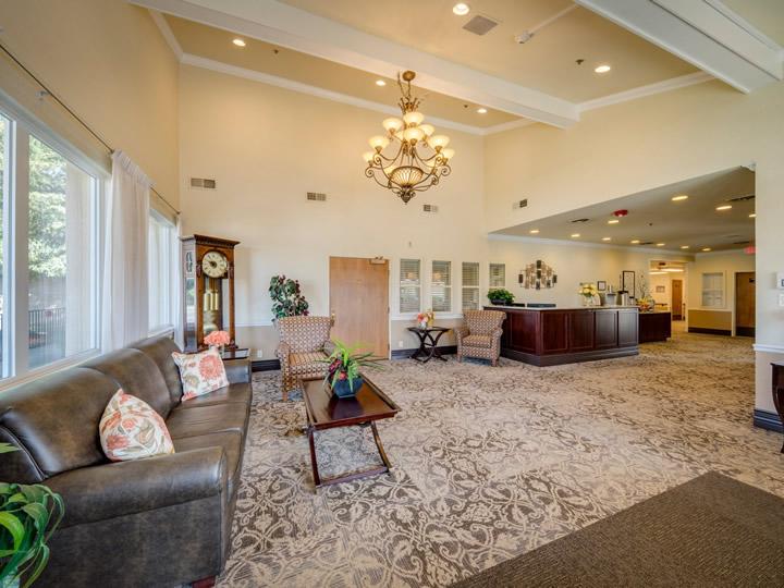 Front lobby area with couches and tables