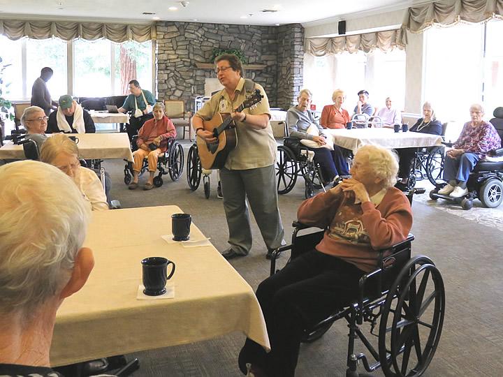 Live music event for residents