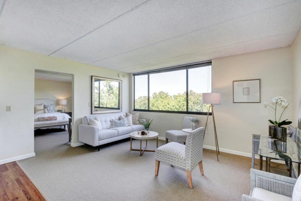 Living Room in Deluxe One Bedroom