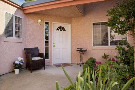 Patio home front porch