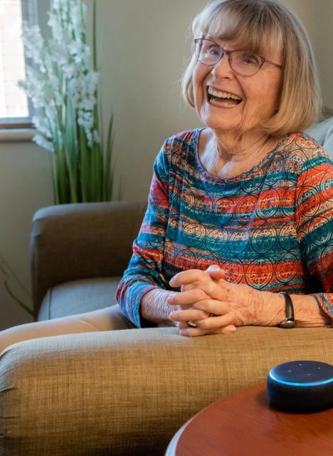 Adult with Alexa