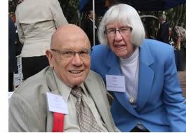 A smiling couple at an Eskaton event.