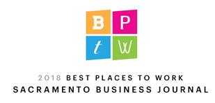 2018 Sacramento Business Journal Best Place To Work logo