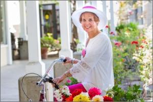 Woman on bike 