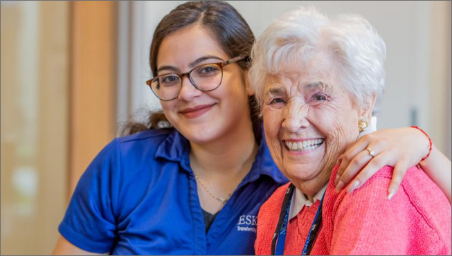Eskaton Employee with Resident