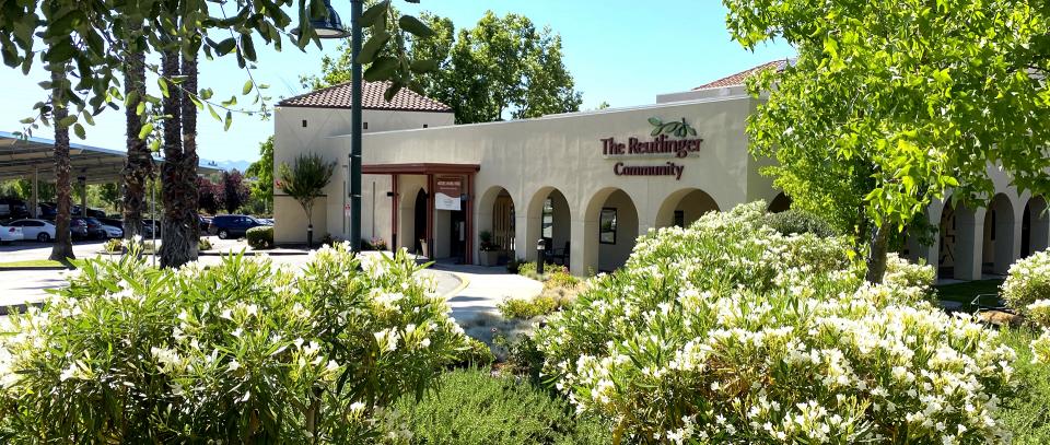 Located in Danville, CA, The Reutlinger is a premiere senior living community offering varying levels of living options - front exterior
