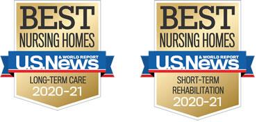 Best Nursing Homes 2020-21 - Long-term Care and Short-term Care badges