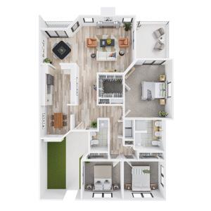 Walnut  3 Bedrooms, 2 Bathrooms 1,525 sq. ft.