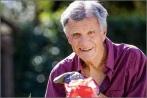 Man holding Flower 