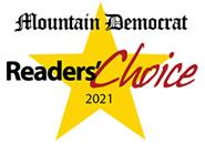 2021 Mountain Democrat's  Best Assisted Living  Readers' Choice awards icon