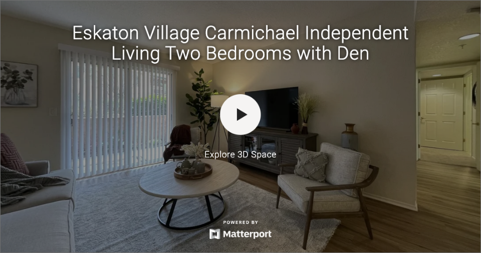 Eskaton Village Carmichael Independent Living Two Bedrooms with Den