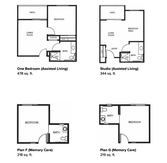 Assisted Living Floor Plans
