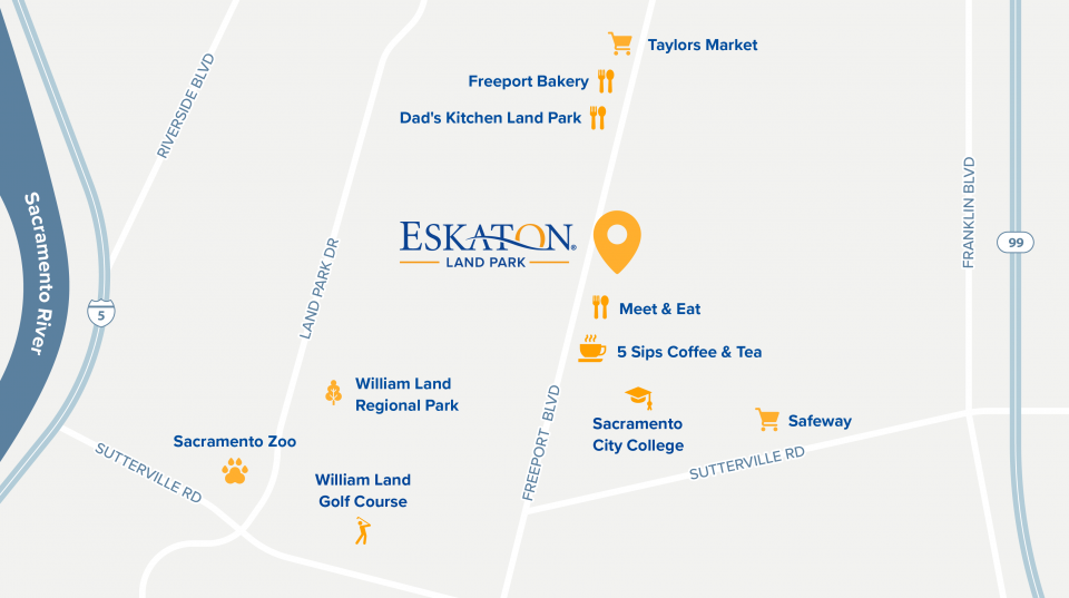 Map of Eskaton Land Park