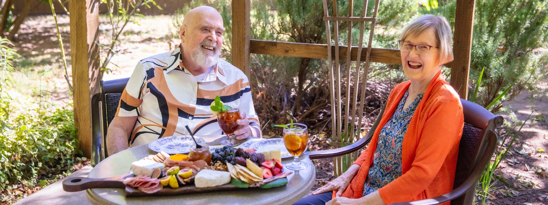 Land Park Couple Having a Lunch